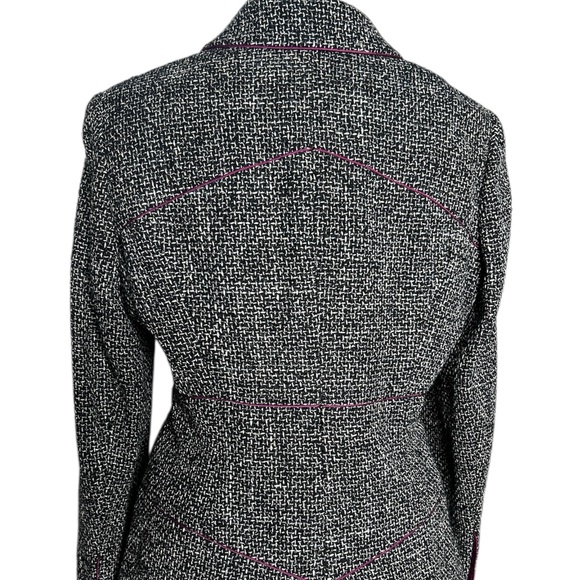 Chanel 2003 tweed CC wool silk trim jacket and skirt set - Picture 6 of 16